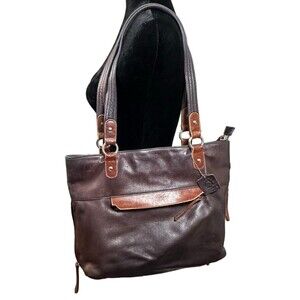 Osgoode Marley Brown Leather Shoulder Bag